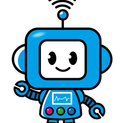 ロボットなのにプログラミングが苦手なロボ太。オリジナルキャラクター。