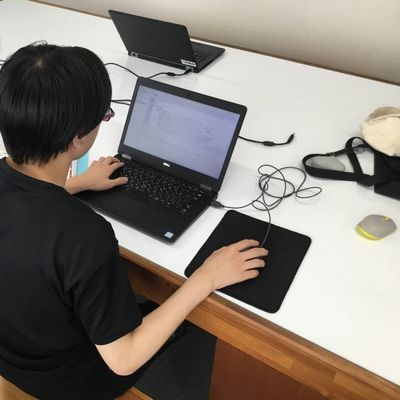 中学生のレッスン風景
