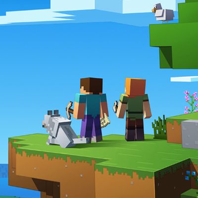 minecraft®の世界でプログラミングができます。