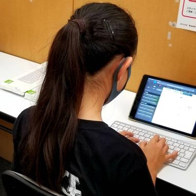 プログラミングのほかタイピング練習も実施します！