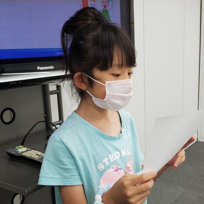 チャレンジしたこと、気づいたことを授業に最後に発表します！