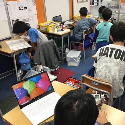 Crefusコース(小3～高3クラス)の授業です