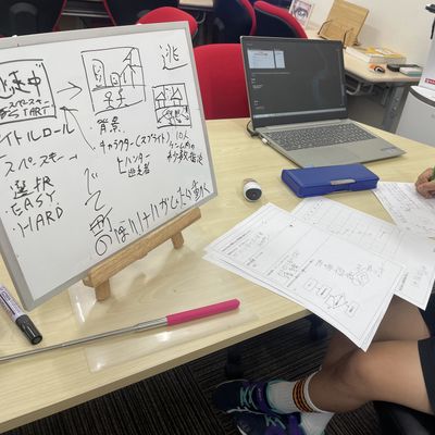 どんなゲームを作っていくのか設計をしっかり打合せ。