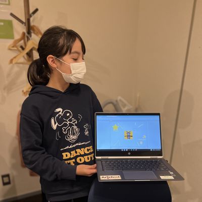 みんなの前で発表します