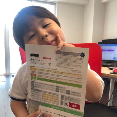 僕も合格できたよ♡年長さんです♡