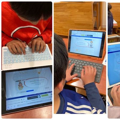 タブレットを使用。ゲーム感覚で本格的なプログラミングの基礎を学べるので初心者でもタッチパネルで簡単に学ぶことができます。