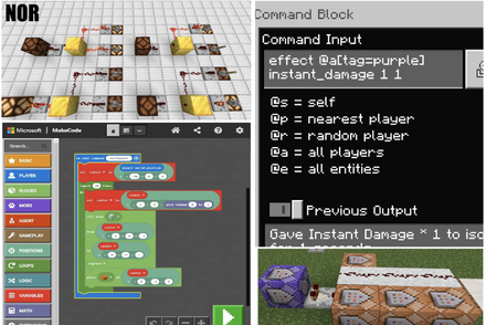 マインクラフトコース(レッドストーン回路編・Make Code編・コマンド編)