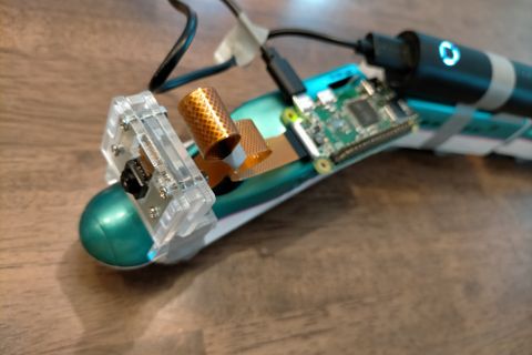 プラレールに車載カメラ