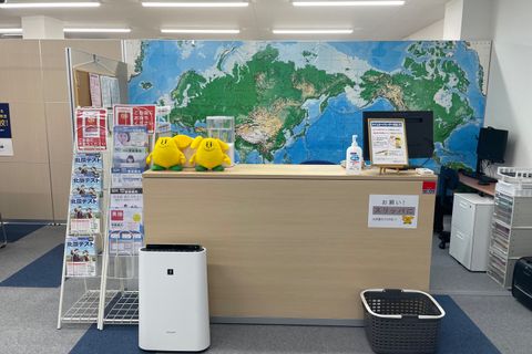 受付です 教室に入ってすぐ目の前にございます まずはこちらでお話を伺います