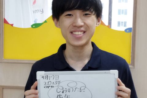 生徒さんが描いてくれました。嬉しくてニコニコのメンターさんです。