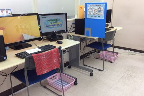 コロナ対策も万全にして授業を行っています