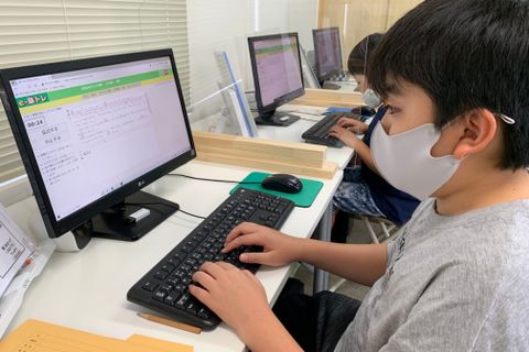 タイピング練習の様子