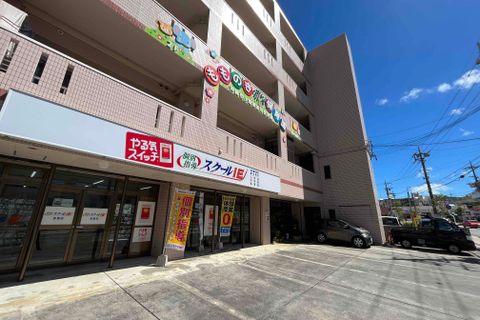 224号沿い、宮里小と宮里中の間