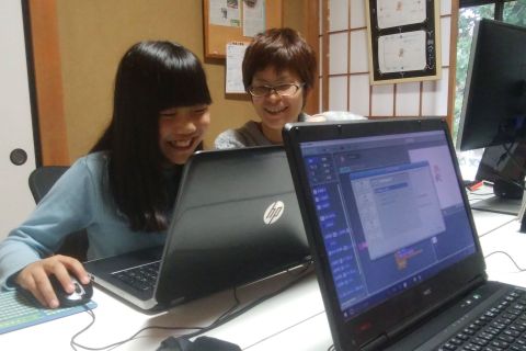 教室での個別学習の様子