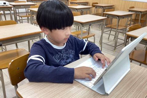 タイピング練習も頑張っています♪