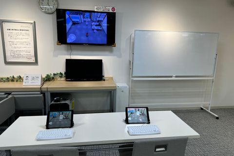 開放感のある教室です　待合スペースもあります