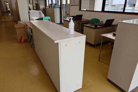 入ってすぐの受付で、皆様のご来塾を明るく元気にお迎えします♪
