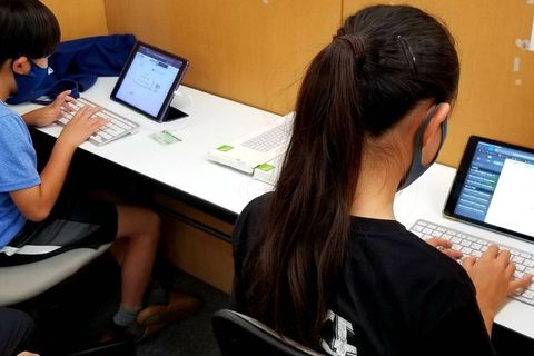 プログラミングのほかタイピング練習も実施します！
