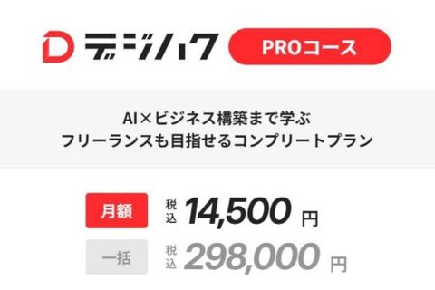 デジハクPROコース（生成AI）のイメージ画像