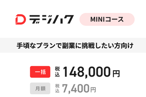 デジハクMINIコース（動画編集）のイメージ画像