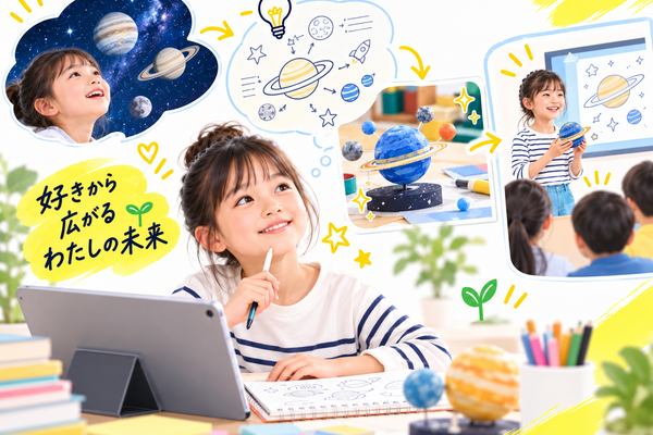 子どもの「好き」が、考える力と伝える力に変わる。