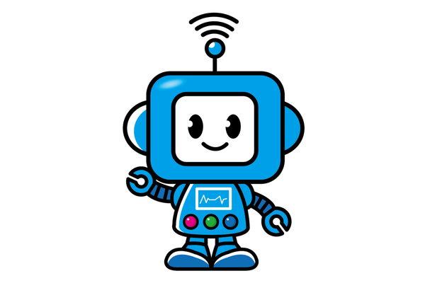 ロボットなのにプログラミングが苦手なロボ太。オリジナルキャラクター。