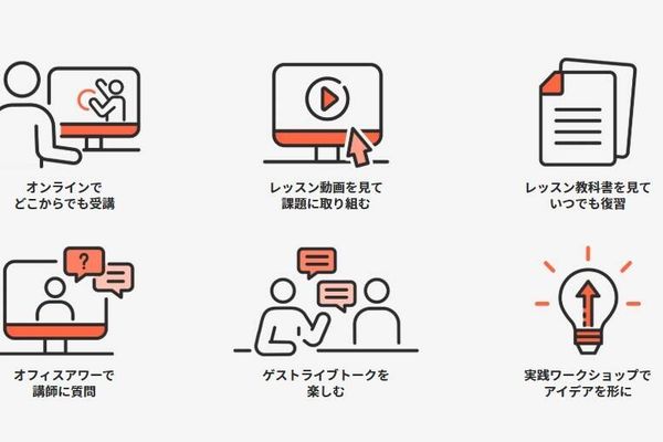 オンラインでどこからでも受講！どこからでも学ぶことができる