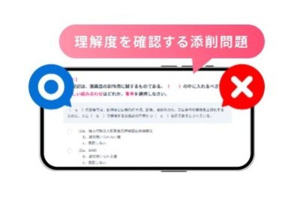 添削問題で理解度を深めるカリキュラム