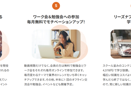 リーズナブルな月会費