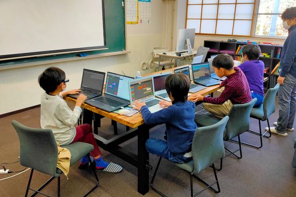 マインクラフトコース授業の様子