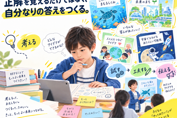 正解を覚えるだけではなく、自分なりの答えをつくる。