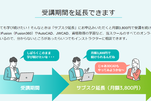 延長制度の利用で、学びを深められる