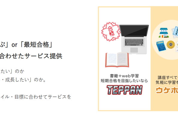 学習目的に合わせたサービス提供