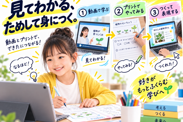 見て、動かして、つくって学ぶ。実践型の教材