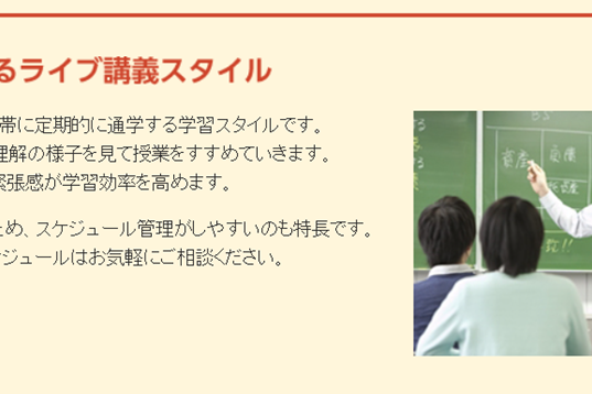 ライブ講義さながらの緊張感の中、学習できる