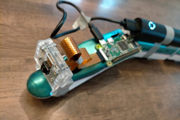 プラレールに車載カメラ