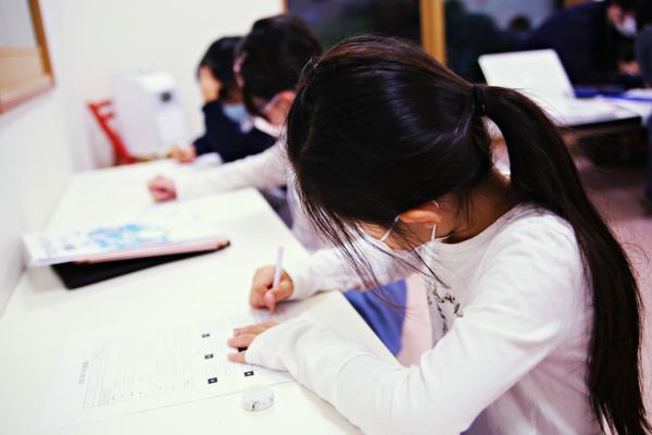 レッスンの最初はプログラミングパズルから始まります。（ビスケット・スクラッチコースの場合）