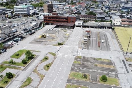 実習場所の自動車教習所