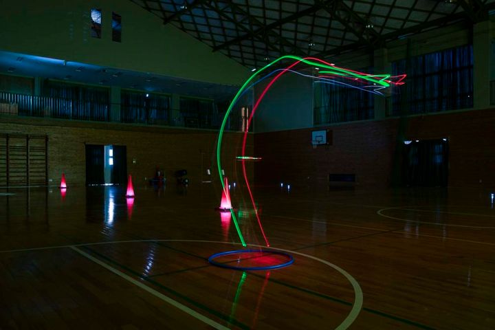夜間飛行も練習できます