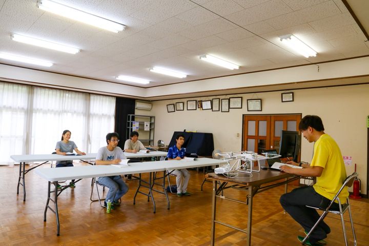 岡山の空　座学の様子