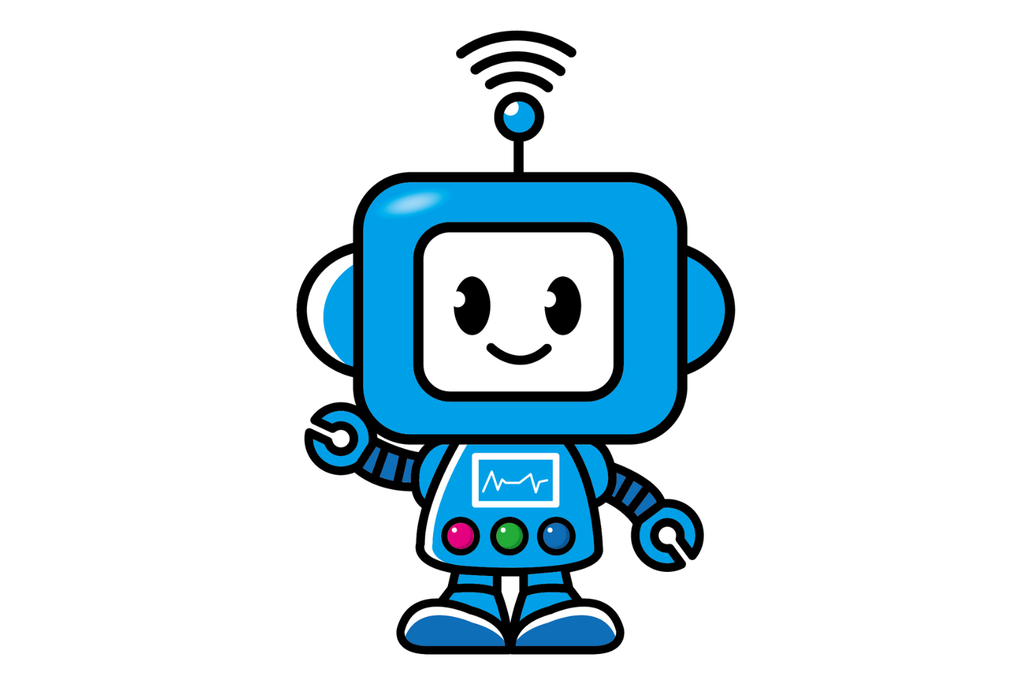 ロボットなのにプログラミングが苦手なロボ太。オリジナルキャラクター。