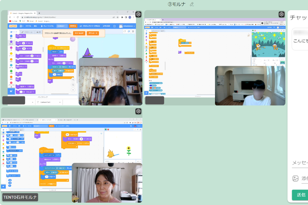 TENTO開発の授業ツール「noiz」での授業の様子