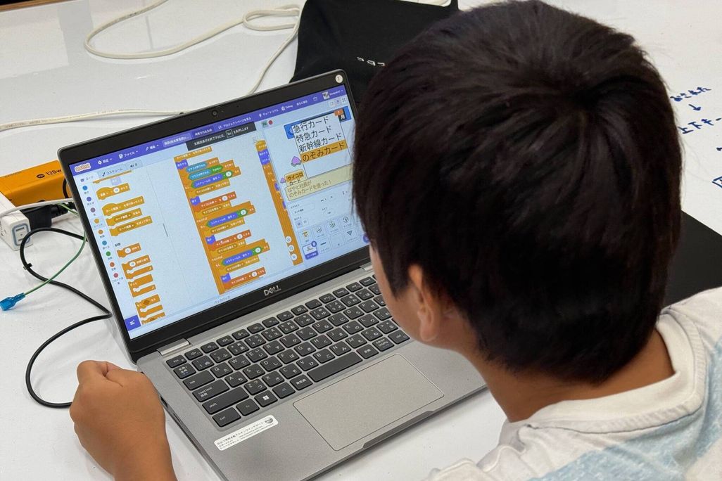 Scratchを利用した授業の様子