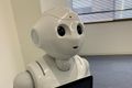 ペッパーくんがお出迎えします
