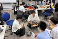 愛工大名電高校訪問、交流会の模様。熱心にロボットについて説明をしていただき受講生も大満足でした。