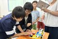 交流会では自分が作成したロボットをみんなに発表していきます。