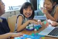 ブロックで自由制作。自然と笑みがこぼれます。