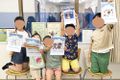 ペイントアプリでお父さんの絵をかいて、カレンダーにしました！