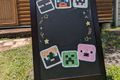手書きのウェルカムボードでお待ちしております。