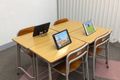 教室の風景です。アットホームな雰囲気の明るい教室です。